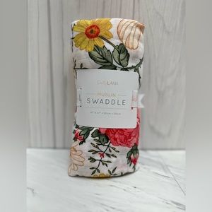 Dolly Lana floral muslin swaddle - new! So soft!!
